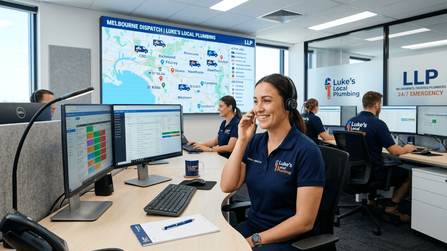 Luke's Local Plumbing Melbourne dispatch team